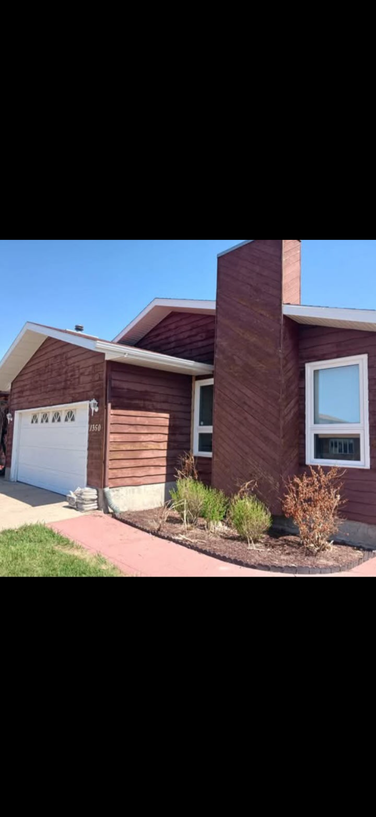 Red-brown exterior before resurfacing